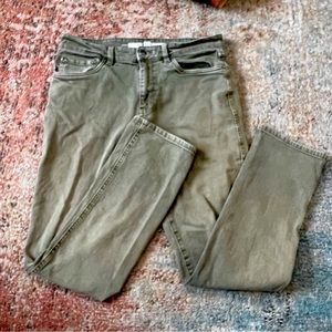 Men’s Route 66 Olive Green Jeans 34x32